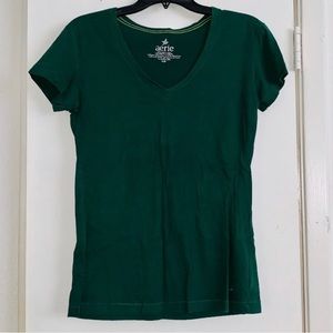 Aerie Women’s Green T-shirt Top - Size Small